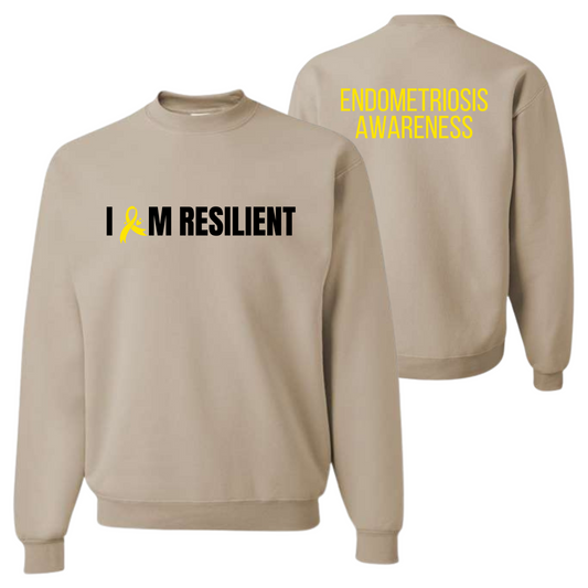 I Am Resilient, Endometriosis Awareness T-Shirt, Endo Warrior Tee, March Endometriosis Awareness Month, Chronic Illness Support Shirt
