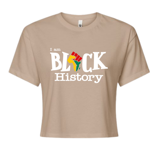 I Am Black History Cropped Top