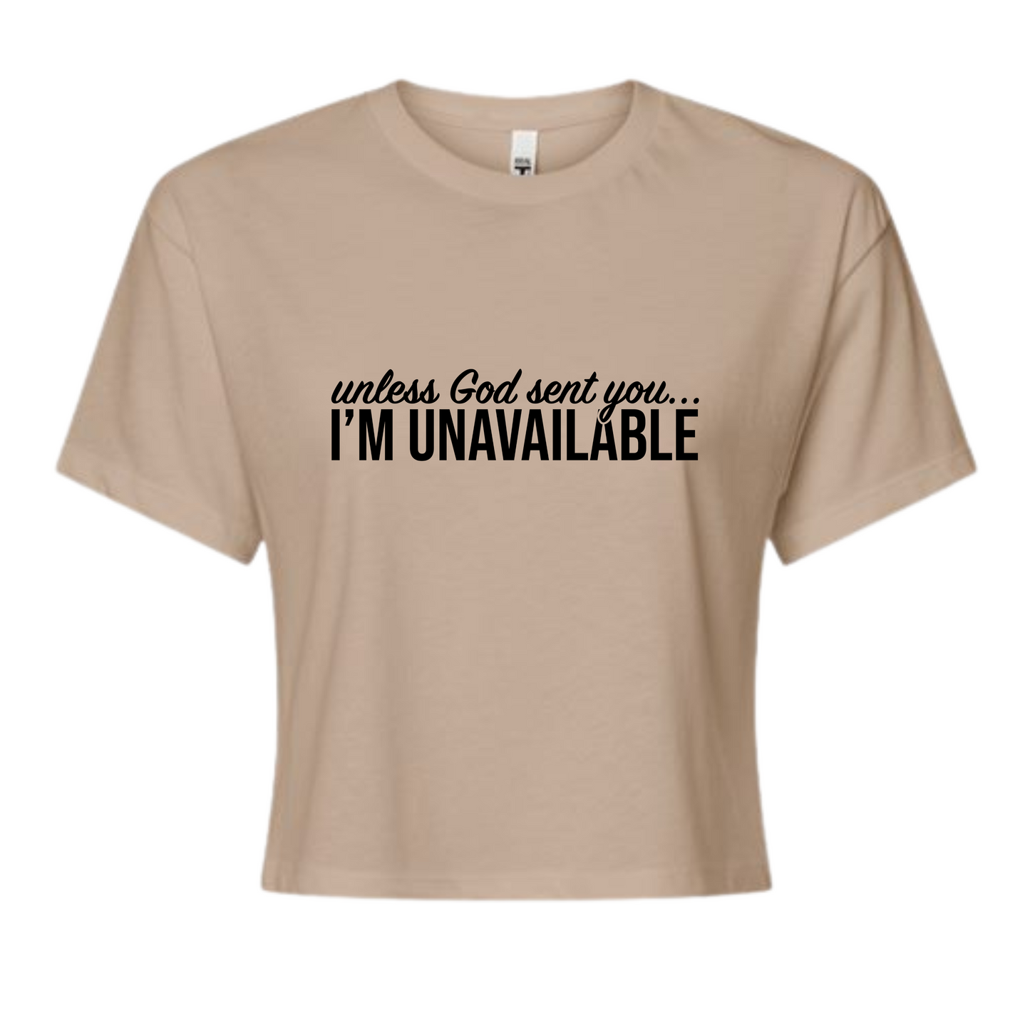 I'm Unavailable Cropped Top