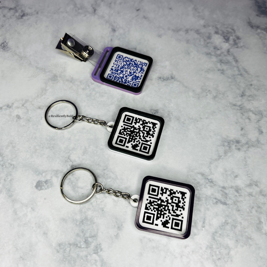 Logo QR Code Keychain