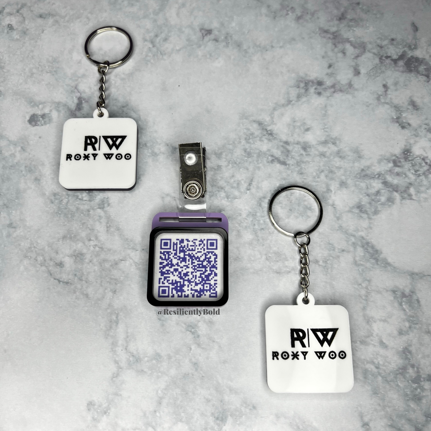 Logo QR Code Keychain