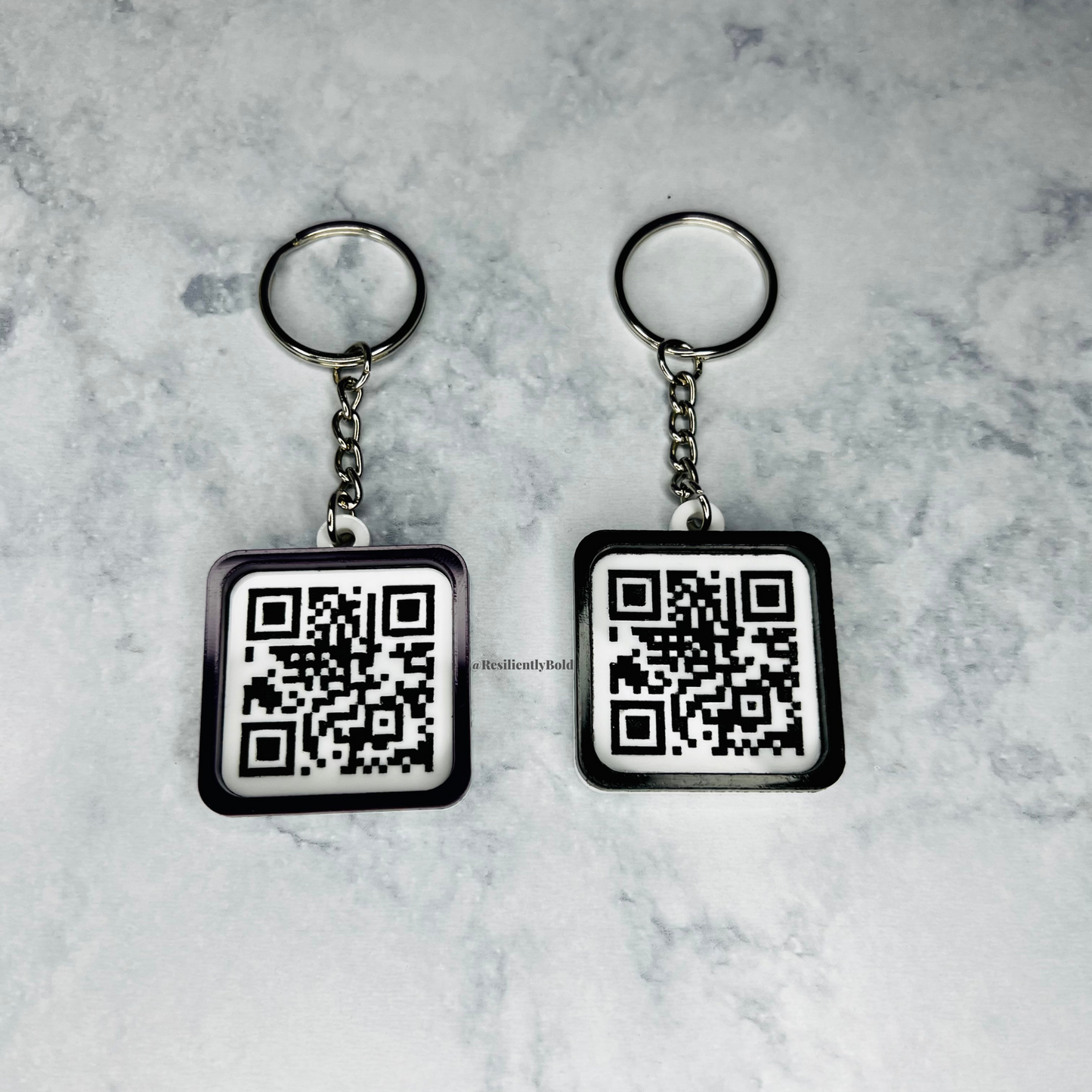 Logo QR Code Keychain