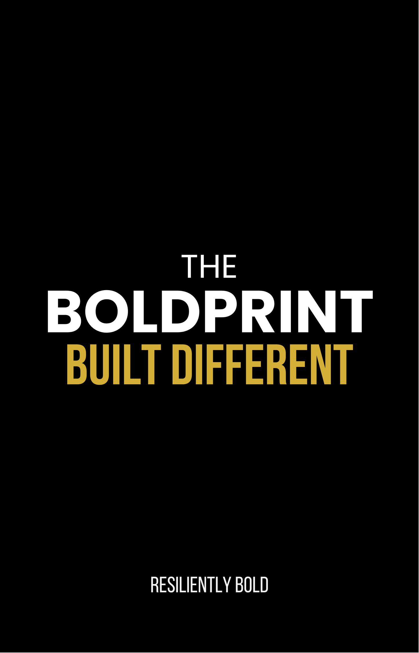The BOLDPRINT: BUILT DIFFERENT Affirmation Card Deck