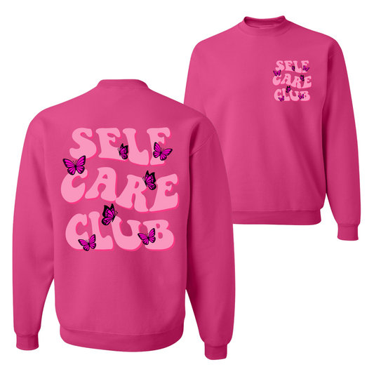 Self-Care Club (Pink) Sweatshirt