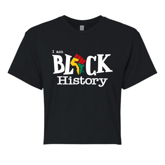 I Am Black History Cropped Top